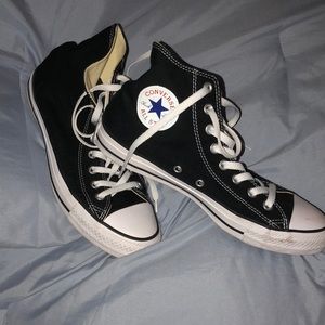 Black Converse high top sneaker